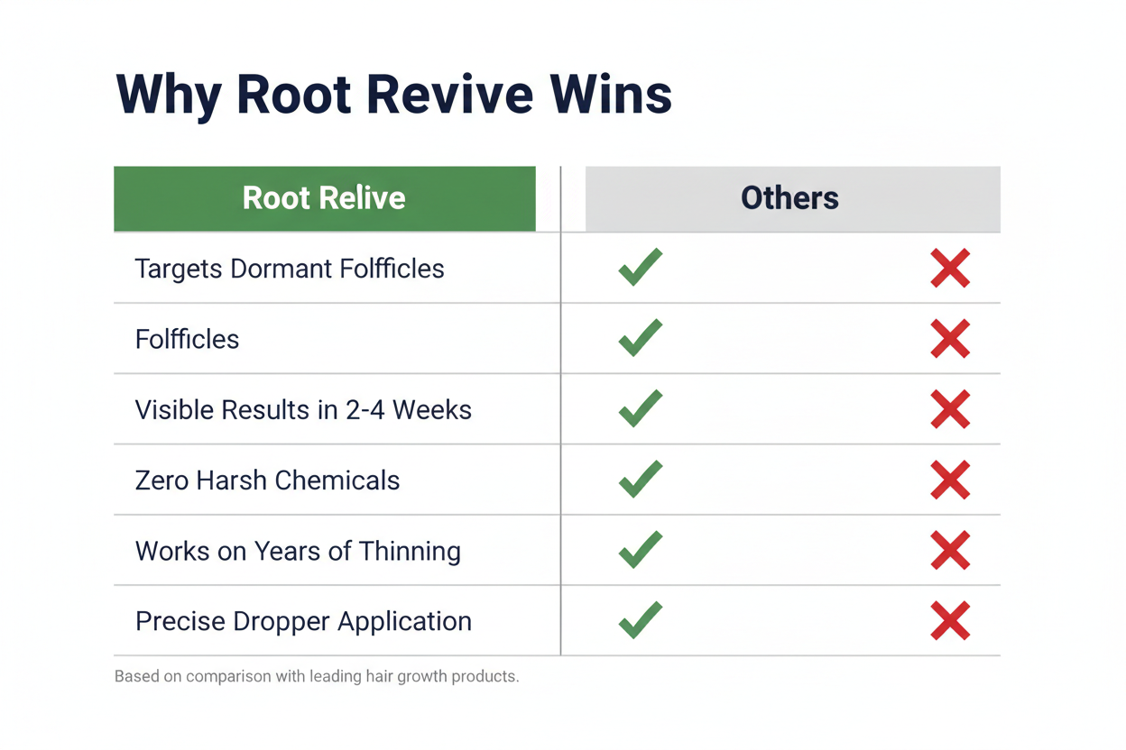 Root Revive Comparison Table Corrected