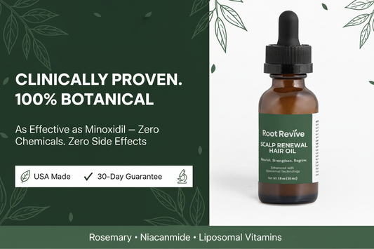 RootRevive Hero Banner with Product